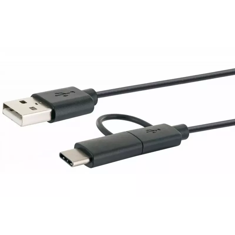 Schwaiger USB kábel CK 3112 USB 2.0 1m USB A Micro-USB B čierny