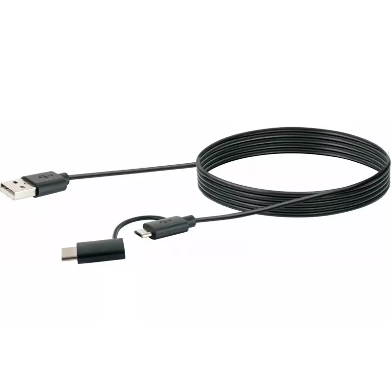 Schwaiger USB kábel CK 3112 USB 2.0 1m USB A Micro-USB B čierny