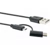 Schwaiger USB kábel CK 3112 USB 2.0 1m USB A Micro-USB B čierny