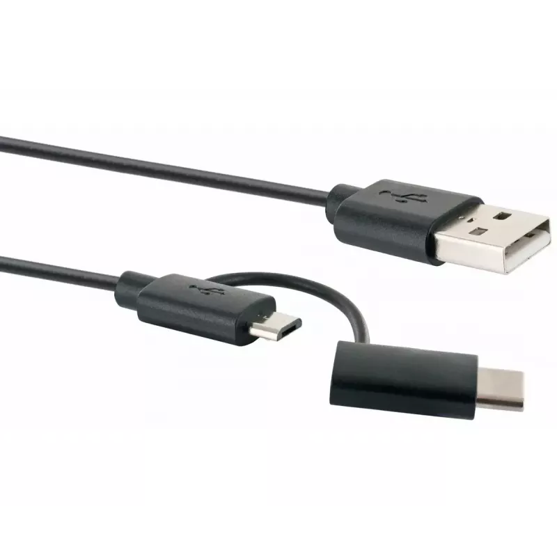 Schwaiger USB kábel CK 3112 USB 2.0 1m USB A Micro-USB B čierny
