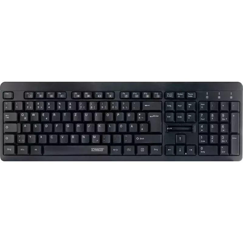 Bezdrôtová klávesnica Schwaiger WKB1000 013 QWERTZ nemecká čierna