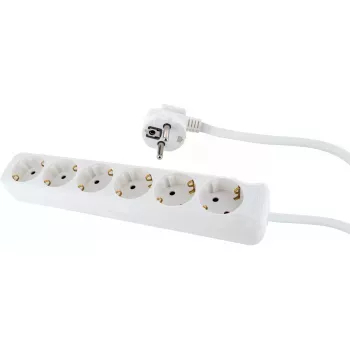 Predlžovací kábel Schwaiger STSL0614 1,4m 6 zásuviek interiér biely