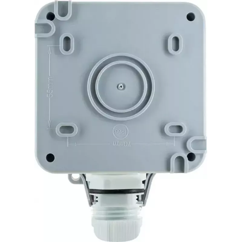 Zásuvka Schwaiger SOAD0100 sivá IP66 230V 16A