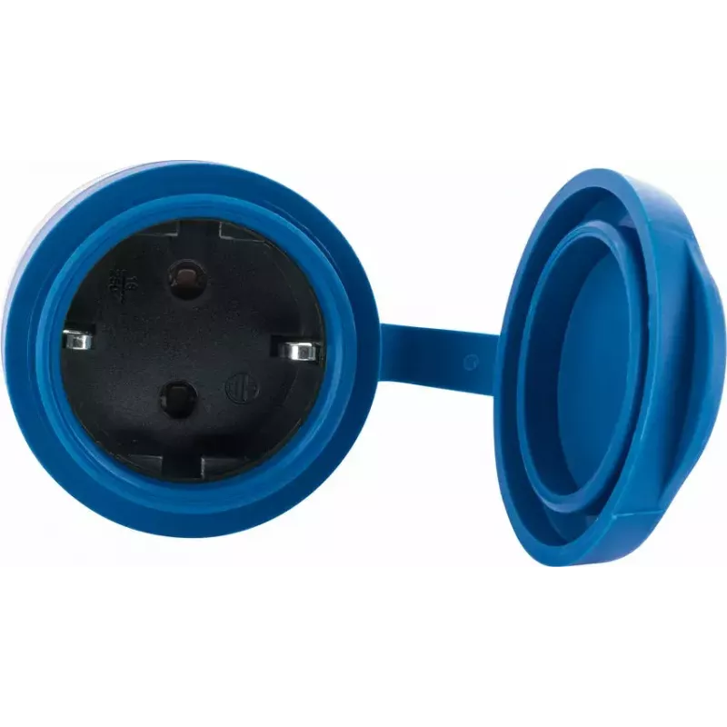 Zásuvka Schwaiger SOAW0044 modrá sivá IP44 230V 16A