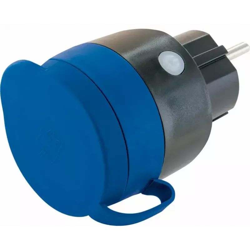 Zásuvka Schwaiger SOAW0044 modrá sivá IP44 230V 16A