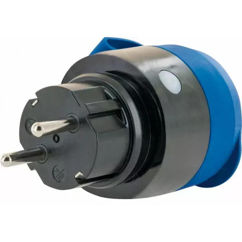 Zásuvka Schwaiger SOAW0044 modrá sivá IP44 230V 16A