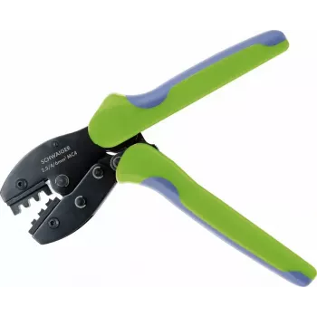 Krimpovacie kliešte Schwaiger SOZG0100 čierna modrá zelená 444g