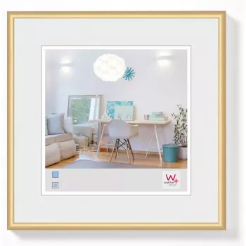 Jednoduchý fotorámik Walther Design KV220G zlatý 13x13 cm