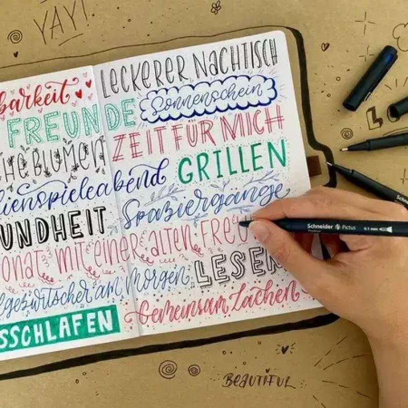 Tenká fixka Schneider Schreibgeräte Pictus čierna modrá zelená červená 5 kusov