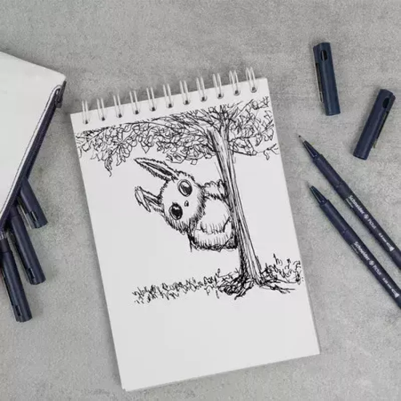 Tenká fixka Schneider Schreibgeräte Pictus čierna modrá zelená červená 5 kusov