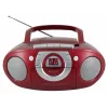 Prenosný stereo systém Soundmaster SCD5100RO — CD/rádio/USB? (sivá, červená)