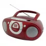 Prenosný stereo systém Soundmaster SCD5100RO — CD/rádio/USB? (sivá, červená)