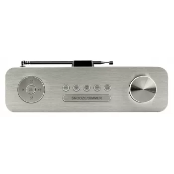 Osobné rádio Soundmaster DAB700WE – analógové & digitálne (DAB+, FM), 12 W RMS, LCD 2,9 palca, MicroSD, strieborná/biela