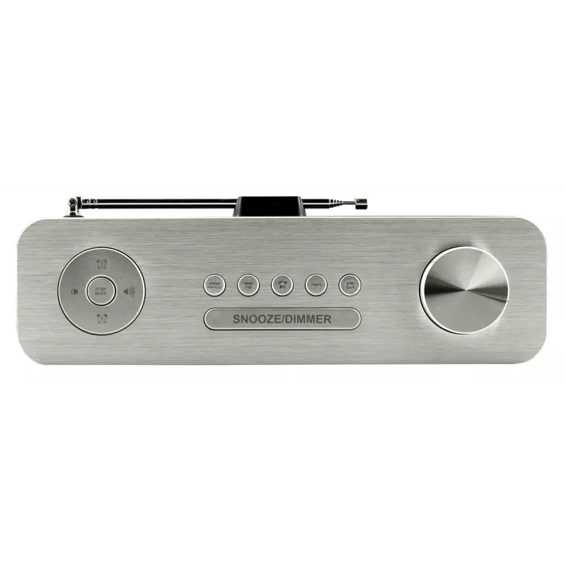 Osobné rádio Soundmaster DAB700WE – analógové & digitálne (DAB+, FM), 12 W RMS, LCD 2,9 palca, MicroSD, strieborná/biela