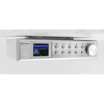 Internetové rádio Soundmaster IR1500SI — DAB+/FM digitálny tuner, 3 W, 2 palcový TFT displej, strieborná