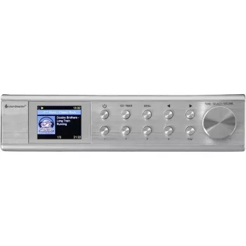 Internetové rádio Soundmaster IR1500SI — DAB+/FM digitálny tuner, 3 W, 2 palcový TFT displej, strieborná
