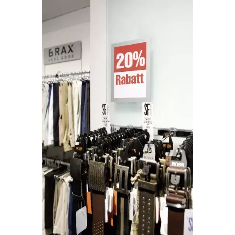 Samolepiaci držiak na dokumenty Durable DURAFRAME A5, strieborný, balenie po 2 ks