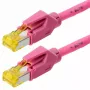 Sieťový kábel Helos 120086 purpurový 3 m Cat6a S/FTP