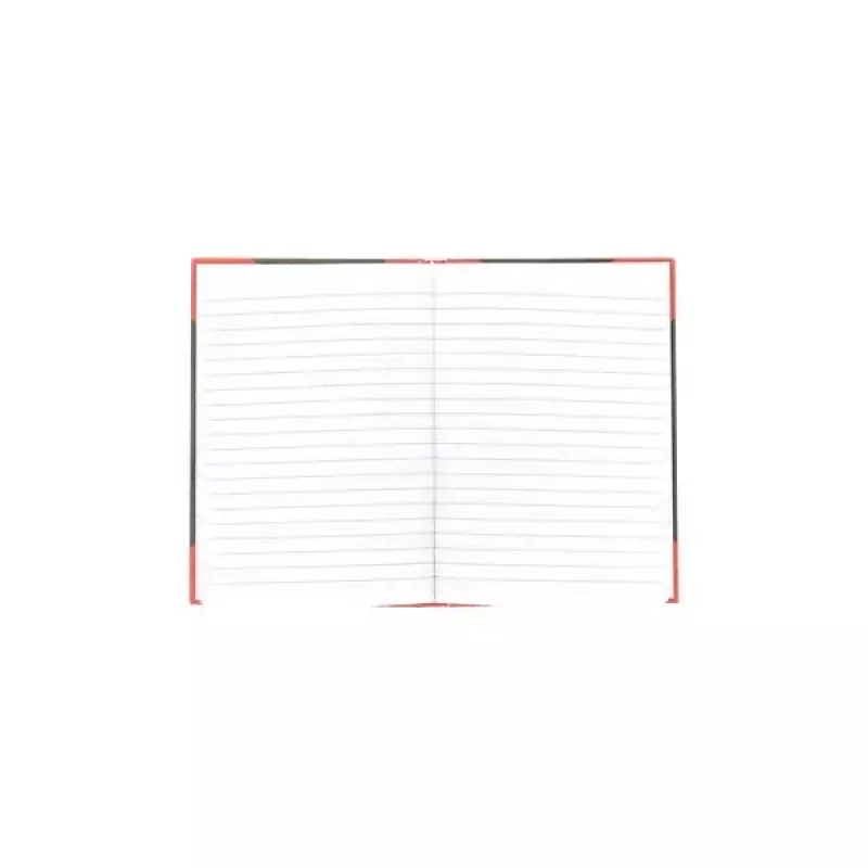 Zápisník Bantex 100302813 — A5, 96 listov, linajkovaný, 70 g/m², pevná väzba, čierna/červená