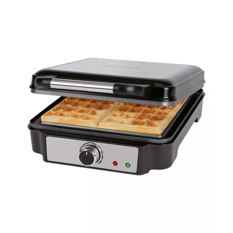 Waflovač ProfiCook PC-WA 1241 4 wafle 1200 W čierna nerez