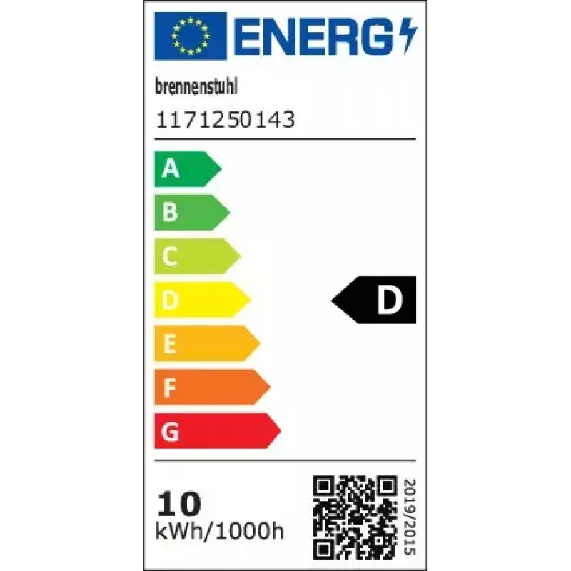Reflektor Brennenstuhl 1171250143 čierna 10 W LED IP65 kov