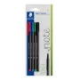 Fineliner Staedtler 334-S BK4 Ultra Fine čierna modrá zelená červená 4 ks