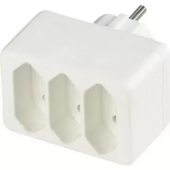 Elektrická trojnásobná zástrčka REV model 512730777, biela