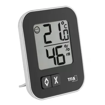 Hygrometer TFA-Dostmann MOXX vlasový hygrometer čierny