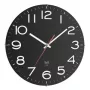 Analógové rádiové nástenné hodiny TFA-Dostmann 310 mm čierne