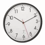 Kremenné hodiny TFA-Dostmann 60.3537.01 okrúhle čierne nástenné/stolné hodiny