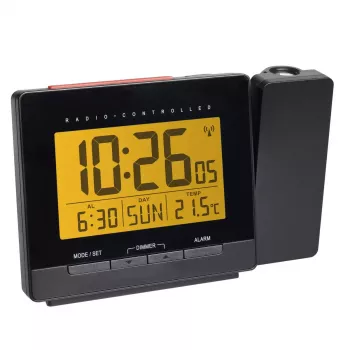 Digitálny rádiový budík TFA-Dostmann 60.5016.01 čierny teplotný rozsah -10 až 50 °C