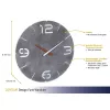 Nástenné hodiny TFA-Dostmann CONTOUR okrúhle sivé biele 35 cm
