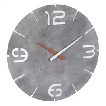 Nástenné hodiny TFA-Dostmann CONTOUR okrúhle sivé biele 35 cm