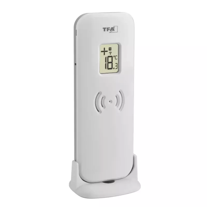 Elektronický teplomer prostredia TFA-Dostmann 30.3071.54 interiér/exteriér strieborný
