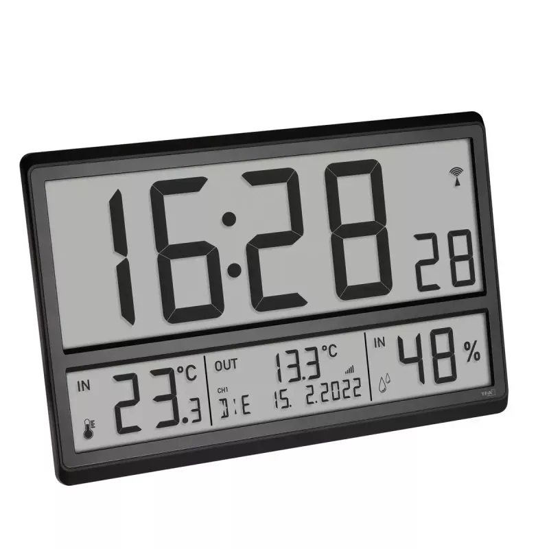 Digitálny budík TFA-Dostmann 60.4523.01 čierny LCD