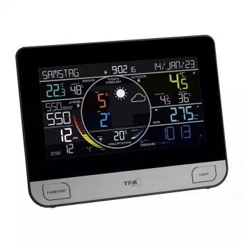 TFA-Dostmann View Pro čierny DC/batéria Wi-Fi anemometer teplomer hygrometer barometer