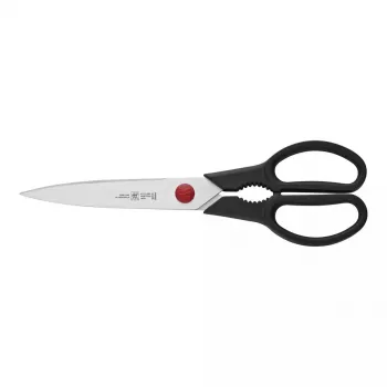 Kuchynské nožnice ZWILLING TWIN L 230 mm, nerezové čepele, čierna rukoväť, univerzálne použitie