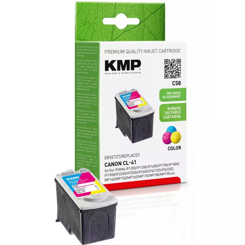 Kazeta KMP Canon CL41 farebná 155 strán C58 plnená