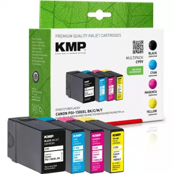 Kazeta KMP C99V Multipack BK/C/M/Y kompatibilná s Canon PGI-1500 XL
