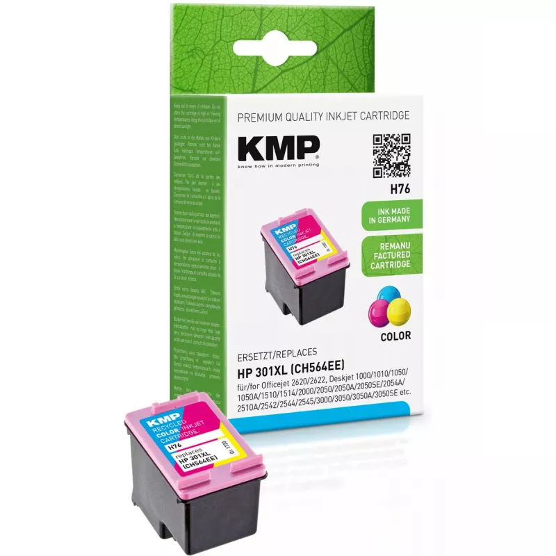 KMP HP CH564EE č. 301XL farebná náplň