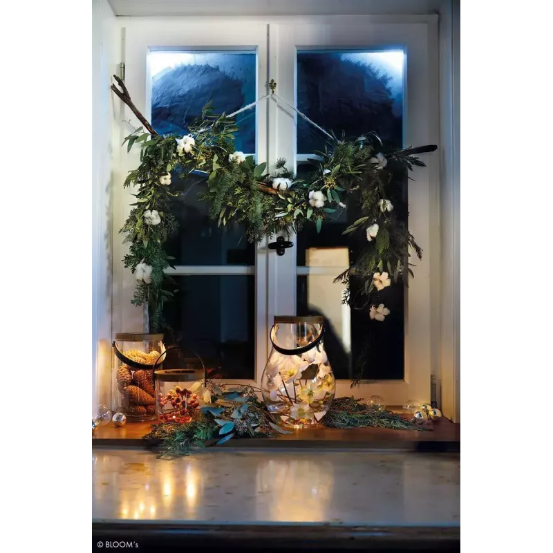 Stolová lampa Krinner LUMIX Deco Glass Basic LED transparentná bambus sklo