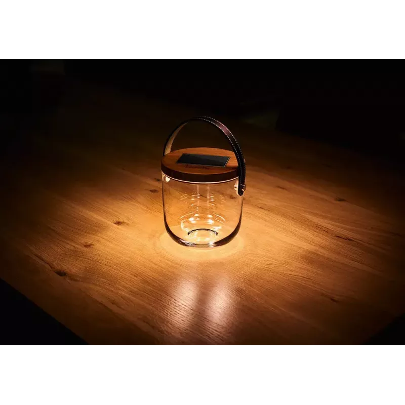 Stolová lampa Krinner LUMIX Deco Glass Basic LED transparentná bambus sklo