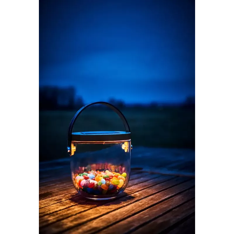 Stolová lampa Krinner LUMIX Deco Glass Basic LED transparentná bambus sklo