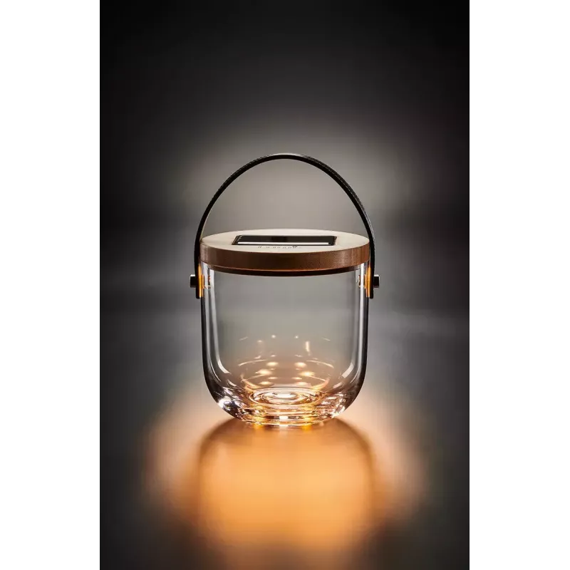 Stolová lampa Krinner LUMIX Deco Glass Basic LED transparentná bambus sklo