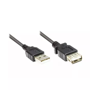 USB kábel Alcasa 2511-OF5S USB 2.0 5 m čierny