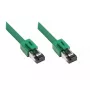 Sieťový kábel Alcasa 8080-075G zelený 7,5 m Cat8.1 S/FTP