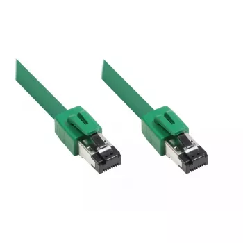 Sieťový kábel Alcasa 8080-100G zelený 10 m Cat8.1 S/FTP