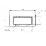 Kryt pre SC-duplex adaptér Telegärtner B00012A0011 čierny