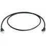 Sieťový kábel Telegärtner patch kábel MP8 FS 600 LSZH 5 m čierny