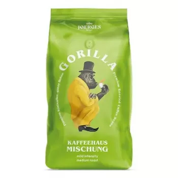 Kávové zrná Gorilla Joerges Gorilla Koffiehuis 1 kg — stredné praženie, celé zrná